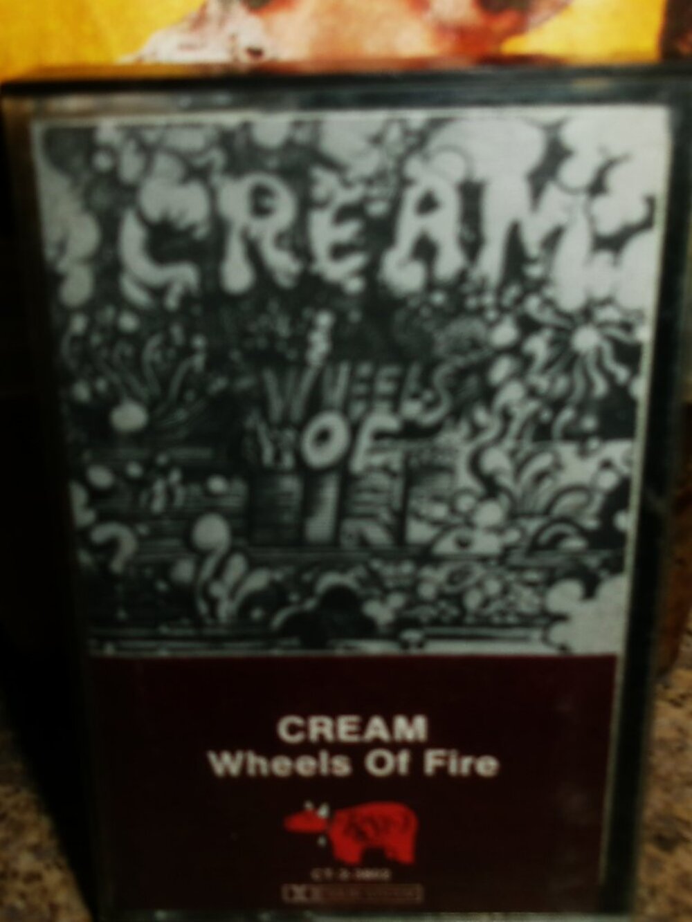 cream wheels of fire 1985 cassette - clapton bruce bake hard rock toad spoonful